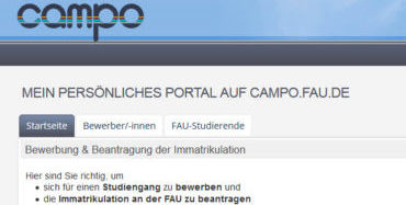 Zur Seite: Immatrikulation
