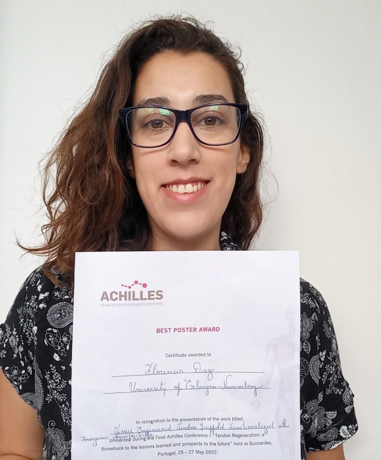 PhD student wins „Best Poster“ award at Final ACHILLES Conference in Portugal